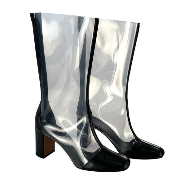 Celine Clear Vinyl Boots - Picture 2 of 8